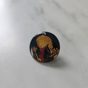 Vintage Iron Maiden Morning Star Eddie Enamel Pin Lapel Badge Heavy Metal Thrash